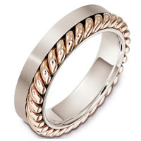 Item # G133321E - 18 Kt Two-Tone Gold Wedding Band