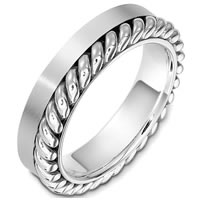 Item # G133321W - 14 Kt White Gold Wedding Band