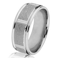 Item # G14549WE - 18Kt White Gold 8MM Classic Wedding Ring