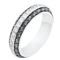 Item # J10934PD - Palladium Verona Lace Wedding Band