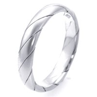 Item # M30036PD - Palladium Wedding Band, Hand Made