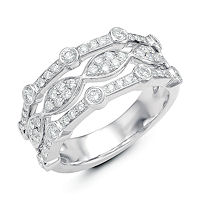 Item # M31749W - 14Kt White Gold 0.80 Ct Tw Diamond Ring