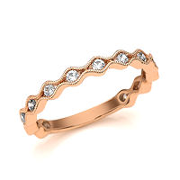 Item # M31887R - Rose Gold 0.33 Ct Tw Diamond Stackable Ring