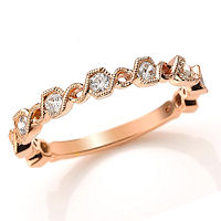 Item # M31890RE - Rose Gold 0.36 Ct Tw Diamond Stackable Ring