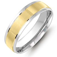 Item # M36088E - Two-Tone Gold Wedding Band