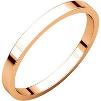 Item # N012502R - 14K Rose Gold 2mm �Flat Wedding Ring