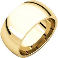 Item # S116872E - 18K Heavy Comfort Fit Plain Wedding Band