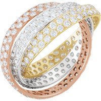 Item # S658504E - Three Band Rolling Diamond Eternity Band