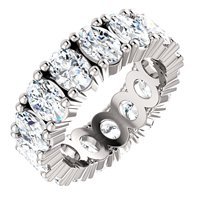 Item # SO127785W - Oval Diamonds Eternity Band