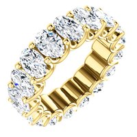 Item # SO128869700E - Oval Diamond Eternity Band