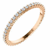 Item # SR127785038R - Rose Gold Eternity Band