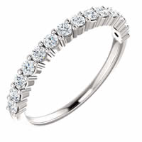 Item # SR128555050W - White Gold Anniversary Band. 0.50CT