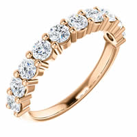 Item # SR128555100R - Rose Gold Anniversary Band. 1.00CT