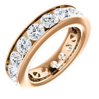 Item # SR128774450R - Rose Gold Eternity Band
