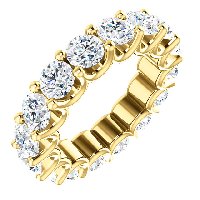 Item # SR128869525E - Eternal-Love Eternity Band. 18KGold. 5.25CT