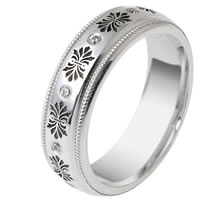 Item # V11470PD - Palladium Verona Lace Wedding Band