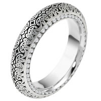Item # V11474PD - Palladium Verona Lace Eternity Wedding Band Juliet