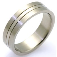 Item # WB7676TI - Titanium Wedding Band